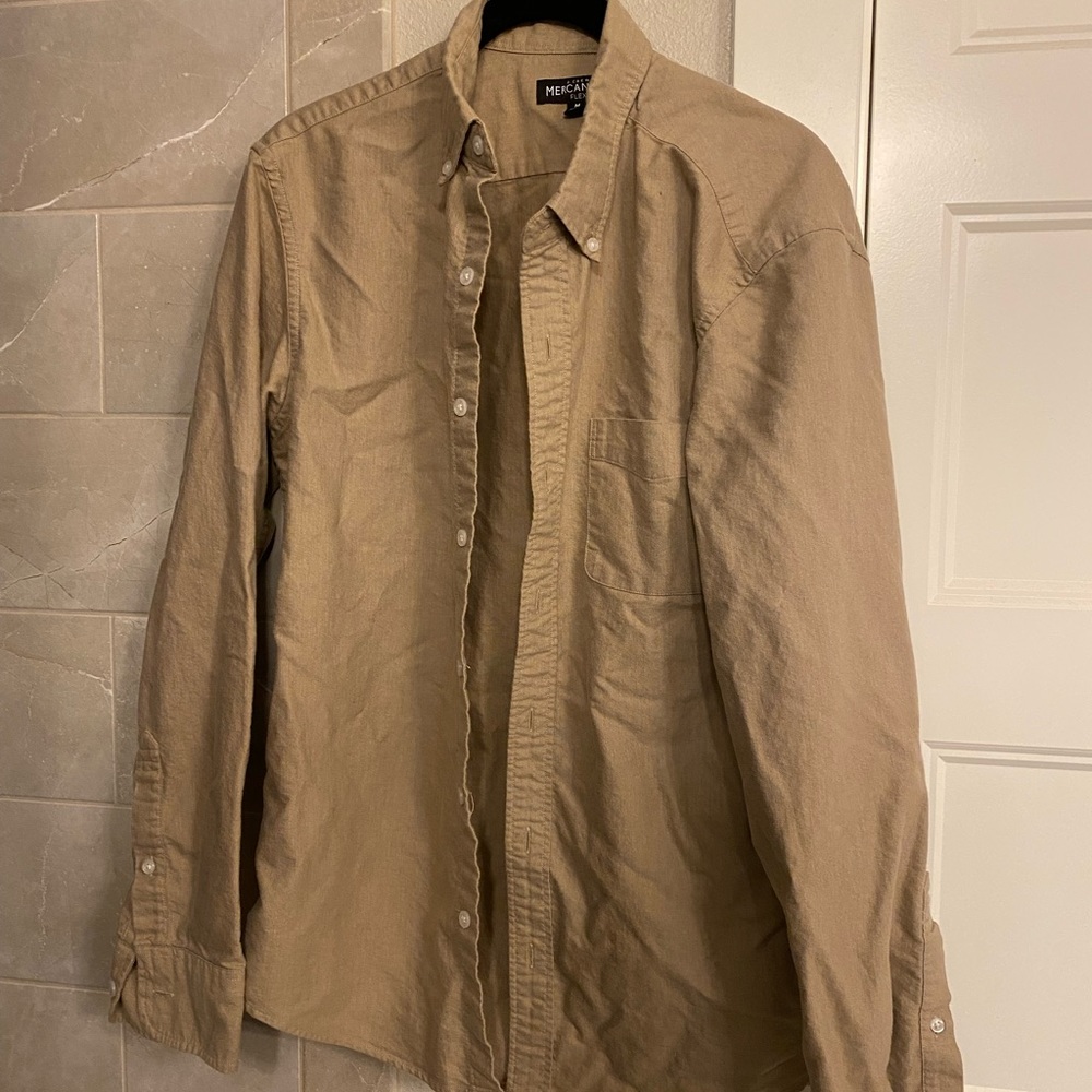 Men’s JCrew Mercantile Flex Oxford Casual Shirt size M